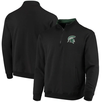 Colosseum Black Michigan State Spartans Tortugas Logo Quarter-zip Jacket