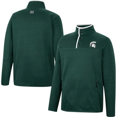 Colosseum Green Michigan State Spartans Rebound Quarter-snap Jacket