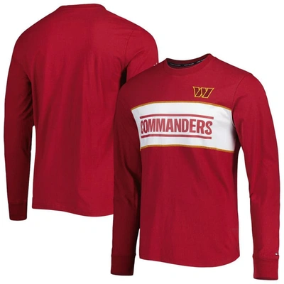 Tommy Hilfiger Burgundy Washington Commanders Peter Team Long Sleeve T-shirt