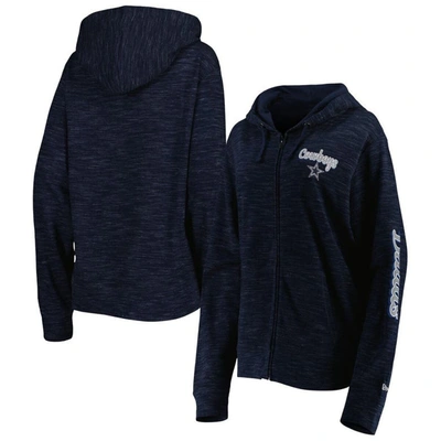 New Era Navy Dallas Cowboys Reverse Full-zip Hoodie