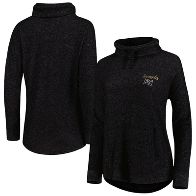 Boxercraft Heathered Black Lafc Cuddle Tri-blend Pullover Sweatshirt