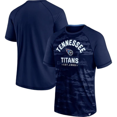 Fanatics Branded Navy Tennessee Titans Hail Mary Raglan T-shirt