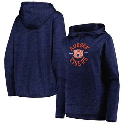 Under Armour Heathered Navy Auburn Tigers Fleece Pullover Hoodie