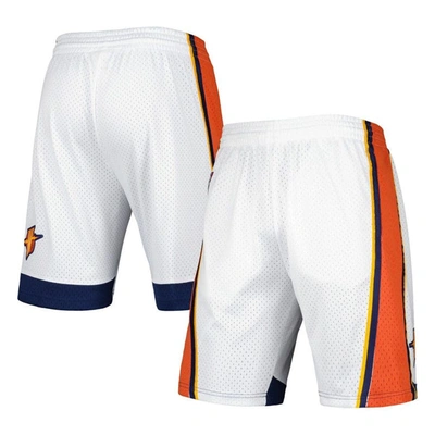 Mitchell & Ness Men's  White Golden State Warriors 2009-10 Hardwood Classics Swingman Shorts