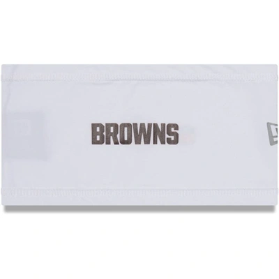 New Era White Cleveland Browns Official Training Camp Coolera Headband