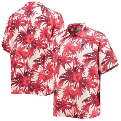 Tommy Bahama Red Atlanta Falcons Sport Harbor Island Hibiscus Camp Button-up Shirt