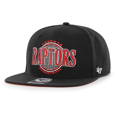 47 ' Black Toronto Raptors High Post Captain Snapback Hat