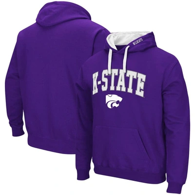 Colosseum Purple Kansas State Wildcats Big & Tall Arch & Logo 2.0 Pullover Hoodie