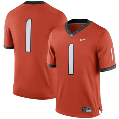 Nike #1 Orange Oklahoma State Cowboys Alternate Game Jersey