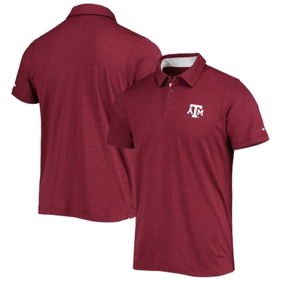 Columbia Maroon Texas A&m Aggies Tech Trail Omni-shade Polo