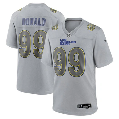 Nike Aaron Donald Grey Los Angeles Rams Atmosphere Fashion Game Jersey In Grey