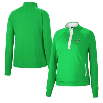 Colosseum Kelly Green Marshall Thundering Herd Kipling Raglan Quarter-snap Top