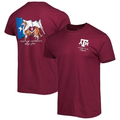 Image One Men's Maroon Texas A&m Aggies Hyperlocal Team T-shirt