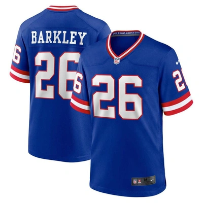 Nike Saquon Barkley Royal New York Giants Classic Player Game Jersey