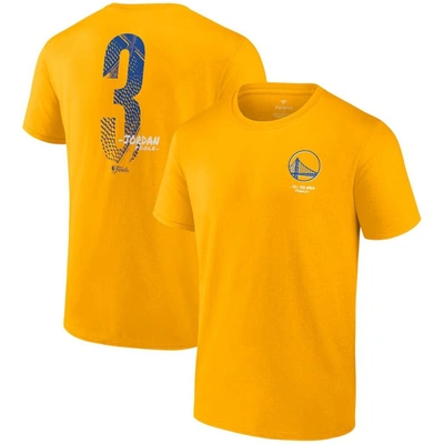 Fanatics Branded Jordan Poole Gold Golden State Warriors 2022 Nba Finals Champions Name & Number T-s