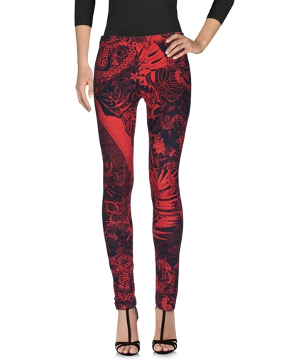 Just Cavalli Leggings In Red