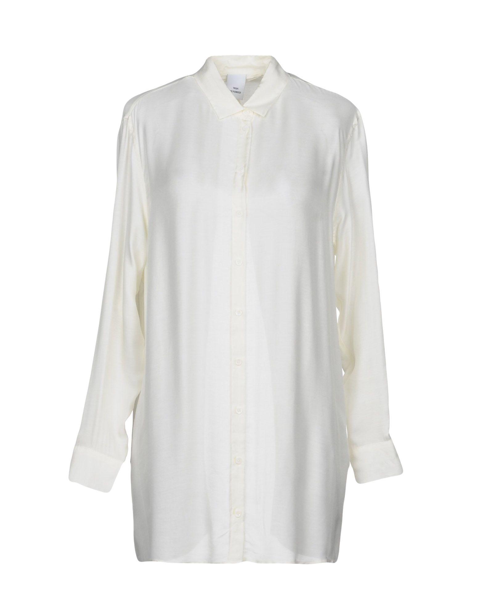 Won Hundred Solid Color Shirts & Blouses In Ivory | ModeSens