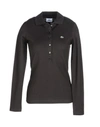 Lacoste Polo Shirts In Dark Brown