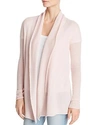 C By Bloomingdale's Open-front Lightweight Cashmere Cardigan - 100% Exclusive In Light Pink