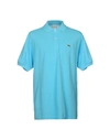 Lacoste Polo Shirts In Sky Blue