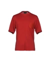 Emporio Armani T-shirt In Brick Red