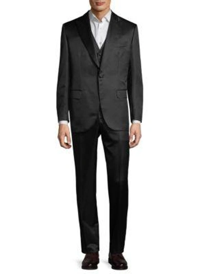 Brioni Classic Suit In Dark Brown