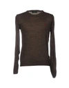Fred Perry Sweater In Dark Brown