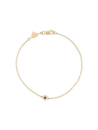 Alison Lou 14kt Yellow Gold Pepper Diamond Bracelet In Metallic