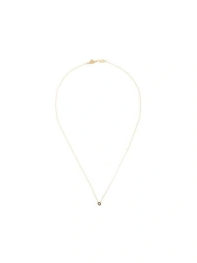 Alison Lou 14kt Yellow Gold Salt Diamond Necklace In Metallic ,black