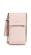 Kate Spade North South Cross Body Phone Case In Rosy Cheeks