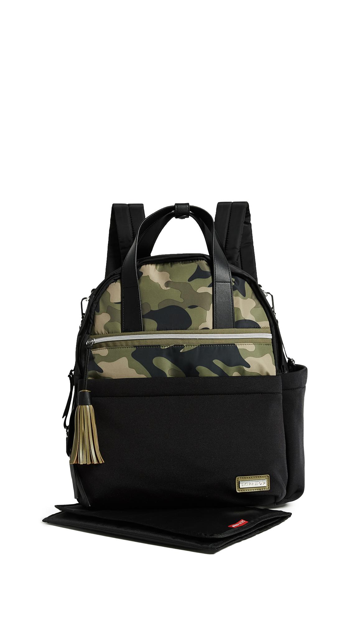 skip hop camo diaper backpack