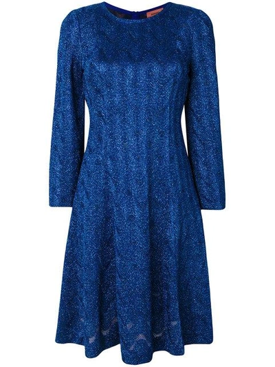 Missoni Lurex Mini Dress - Blue