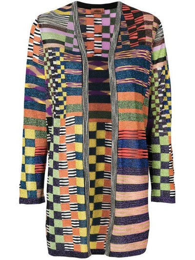 Missoni Metallic Stretch-knit Cardigan In Multicolour