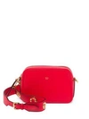 Fendi Camera Case Leather Shoulder Bag In Rosso
