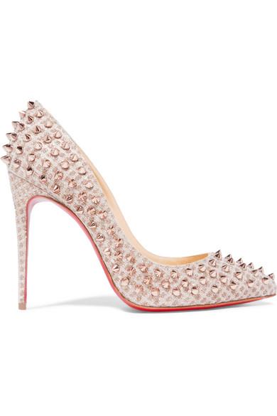 pink spiked louboutin heels