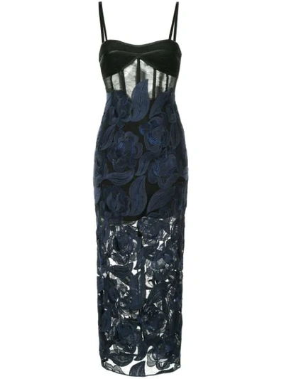 Manning Cartell Secret Gardens Midi Dress In Black | ModeSens