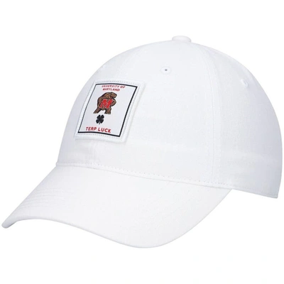 Black Clover White Maryland Terrapins Dream Adjustable Hat