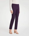 Ann Taylor The Petite Ankle Pant In Dense Twill - Curvy Fit In Deep Concord