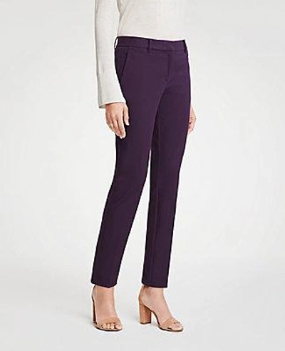 Ann Taylor The Petite Ankle Pant In Dense Twill - Curvy Fit In Deep Concord