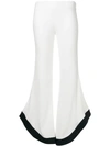 Galvan Flare Leg Trouser In White