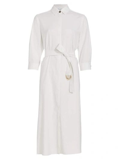 Max Mara Women's Corrida Belted Shirtdress In White | ModeSens