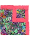Gucci Floral Print Scarf In Multicolour