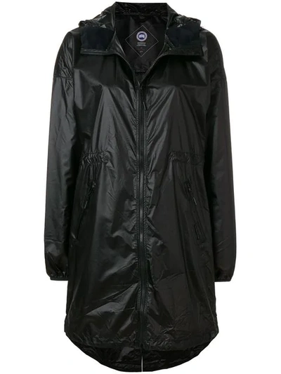 Canada Goose Rosewell Hooded Shell Jacket In Black
