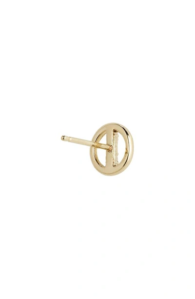 Zoë Chicco Women's 14k Yellow Gold & 0.04 Tcw Diamond Single Open Circle Stud Earring