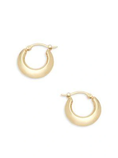 Saks Fifth Avenue Small Yellow Gold Hoops/ 0.6''