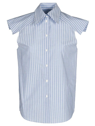 Mm6 Maison Margiela Mm6 Shirt Stripes In Blue+white Stripes