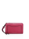 Marc Jacobs Recruit Leather Wallet In Wild Berry