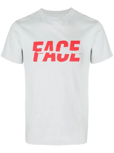 Facetasm Logo Print T-shirt In Grey