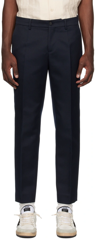 Golden Goose Milano Wool Trousers In Blue