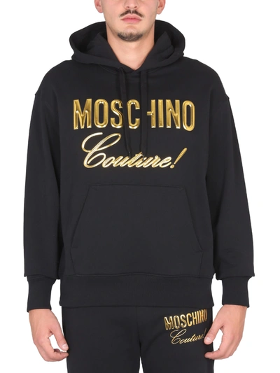Moschino Sweatshirt With Logo In Black